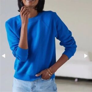 ayr the BFF all year round sweatshirt in lagoon blue